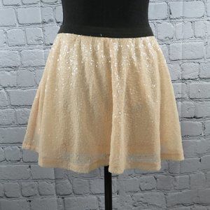 NWT - Women's Sequin Mini Skirt - Light Pink